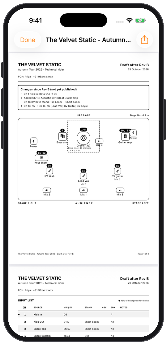 RiderRev app interface
